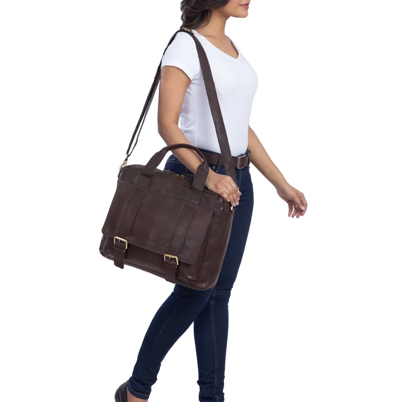 B-WARE "Jairo" Vintage Business Tasche Leder