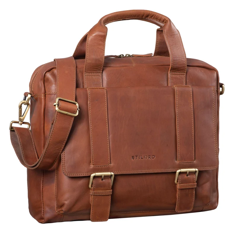 B-WARE "Jairo" Vintage Business Tasche Leder