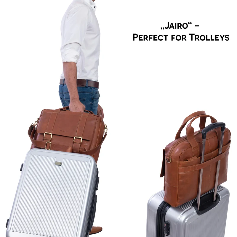 B-WARE "Jairo" Vintage Business Tasche Leder