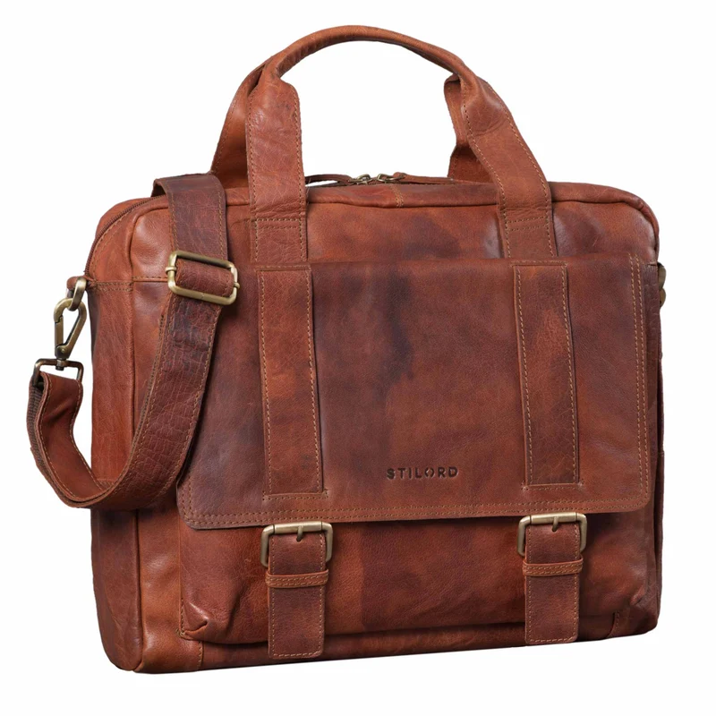 B-WARE "Jairo" Vintage Business Tasche Leder