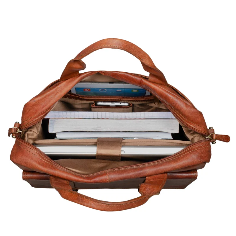 B-WARE "Jairo" Vintage Business Tasche Leder
