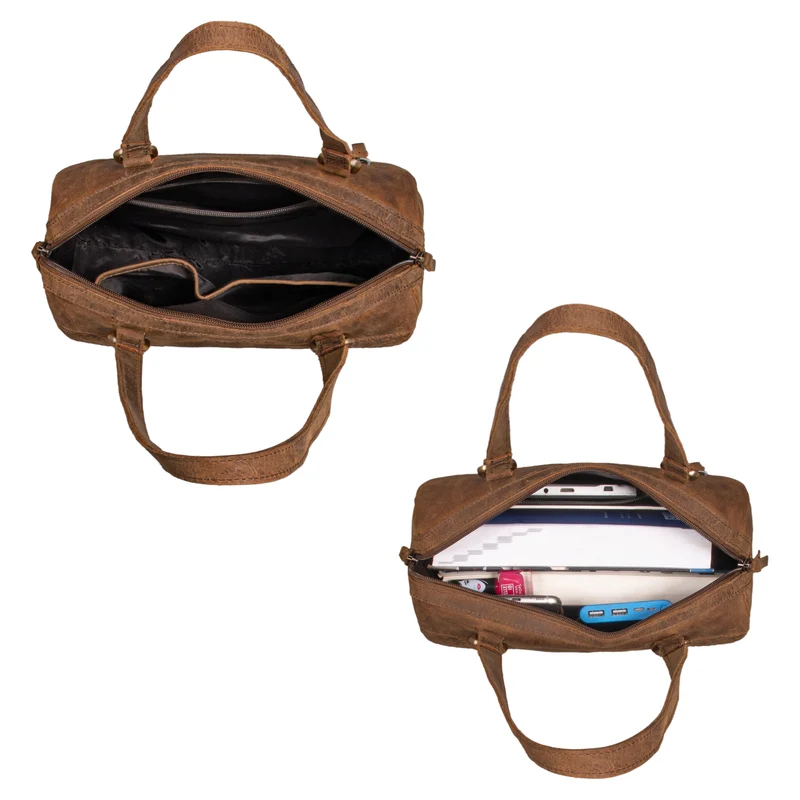 "Cosmea" Damen Business Schultertasche Groß geflochtenes Leder Elegant