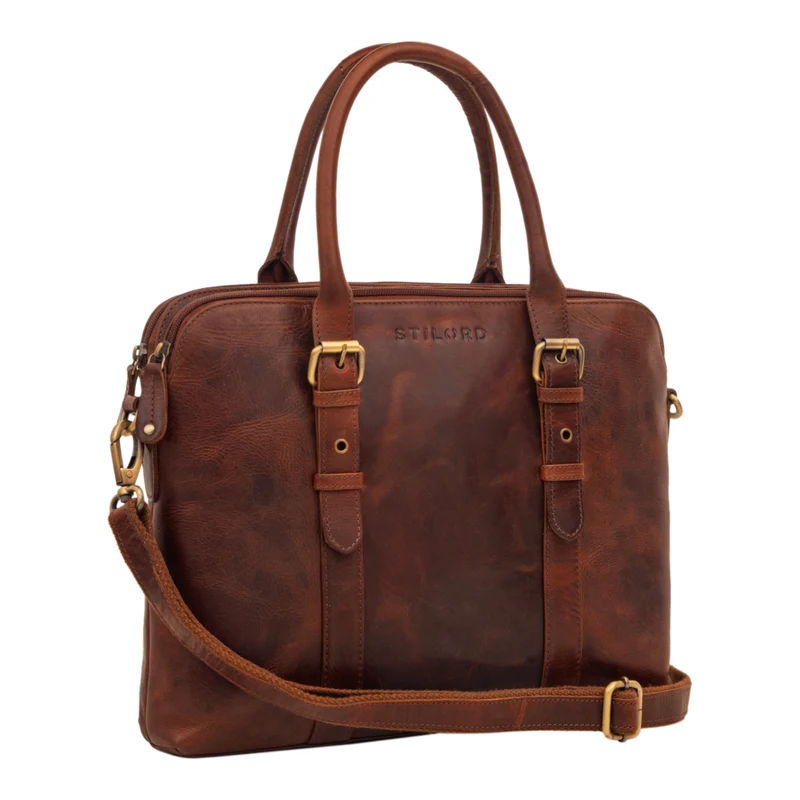 "Eden" Businesstasche Damen Leder Vintage