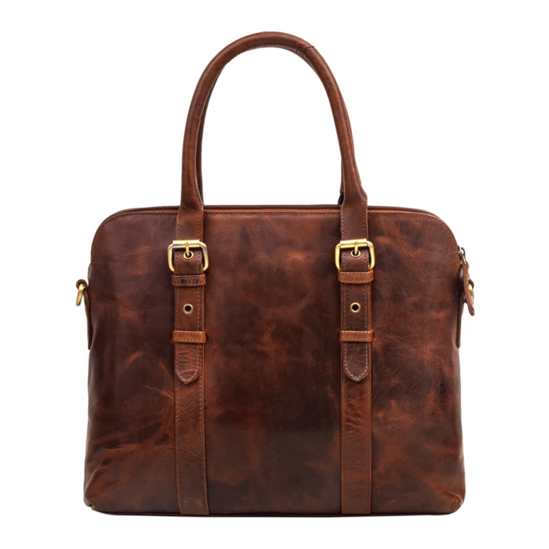 "Eden" Businesstasche Damen Leder Vintage