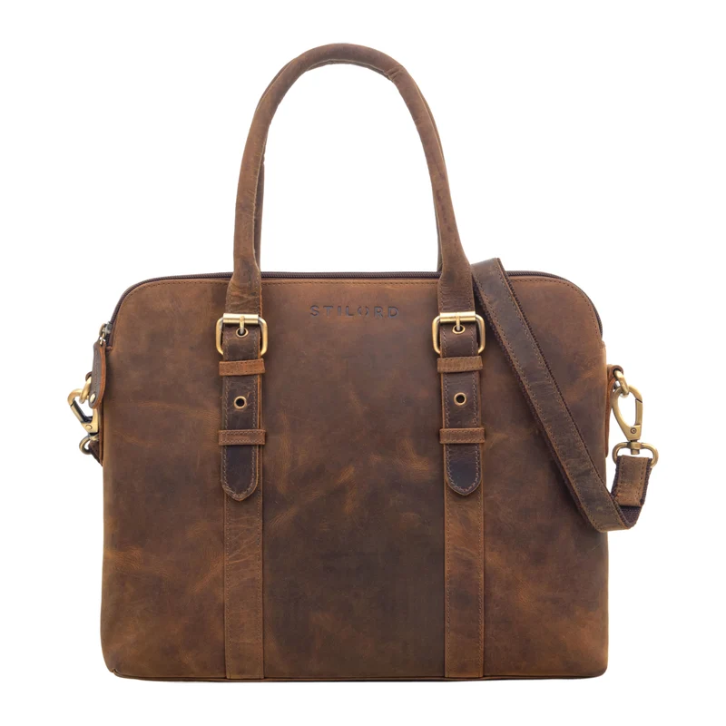 "Eden" Businesstasche Damen Leder Vintage