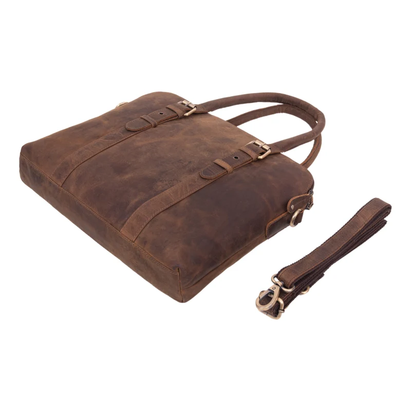 "Eden" Businesstasche Damen Leder Vintage