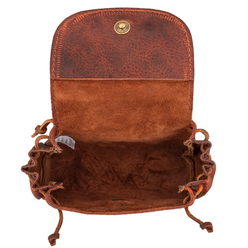 "Bronn" Vintage Lederbeutel Kleingeld Müzbeutel aus echtem leder