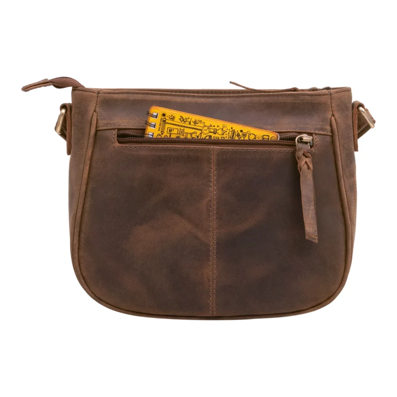 "Madita" Kleine Damen Handtasche Leder geflochten