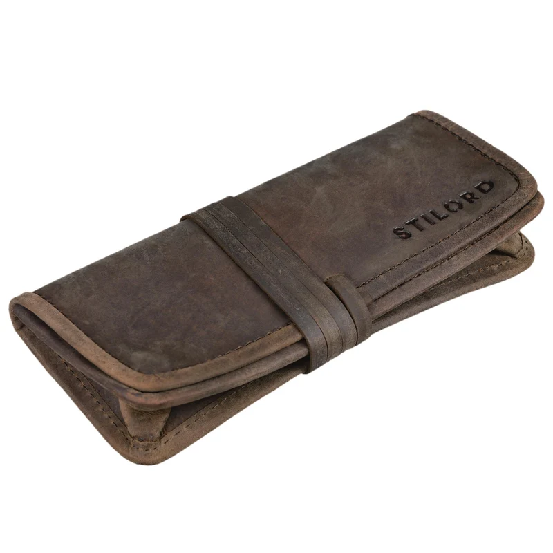 B-WARE "Lenny" Federmäppchen Leder Vintage