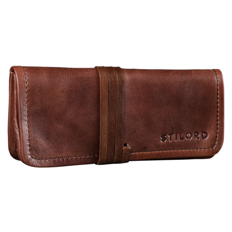 B-WARE "Lenny" Federmäppchen Leder Vintage