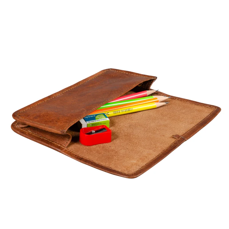 B-WARE "Lenny" Federmäppchen Leder Vintage