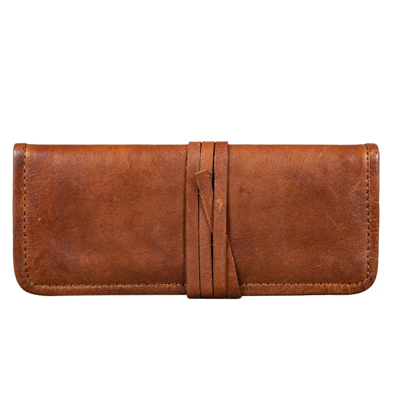 B-WARE "Lenny" Federmäppchen Leder Vintage