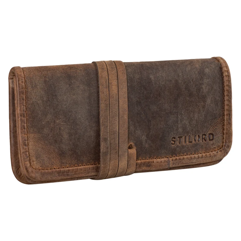 B-WARE "Lenny" Federmäppchen Leder Vintage