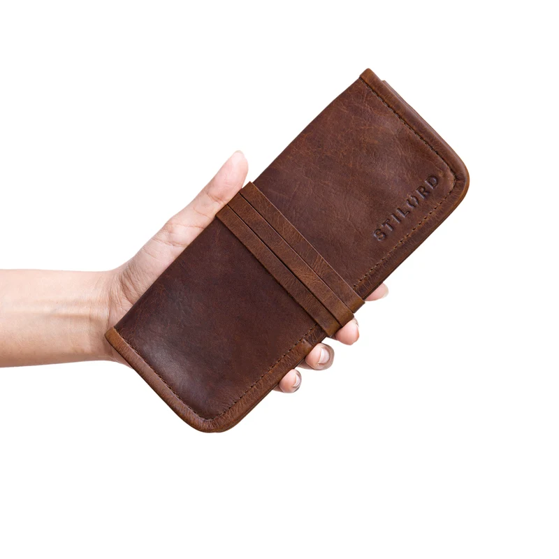 B-WARE "Lenny" Federmäppchen Leder Vintage