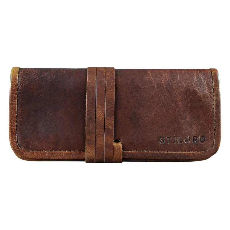 B-WARE "Lenny" Federmäppchen Leder Vintage