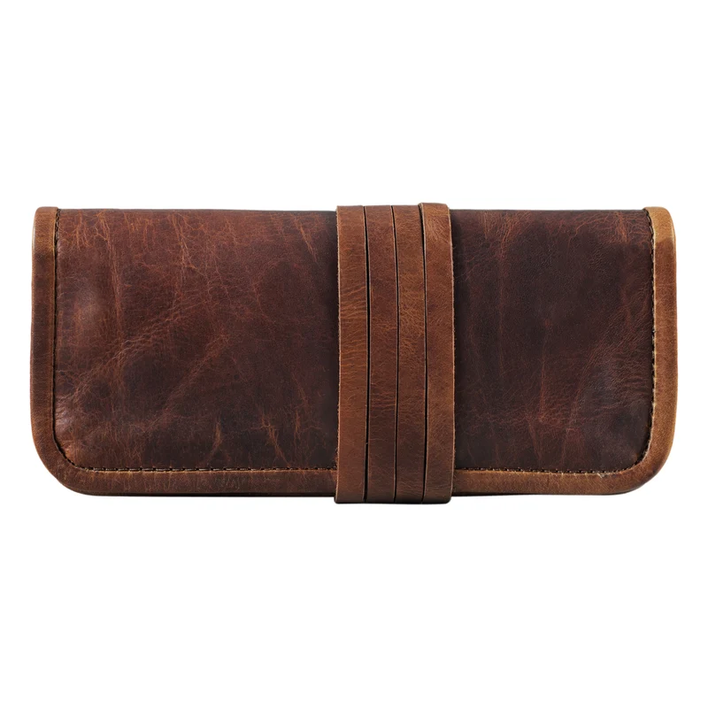 B-WARE "Lenny" Federmäppchen Leder Vintage