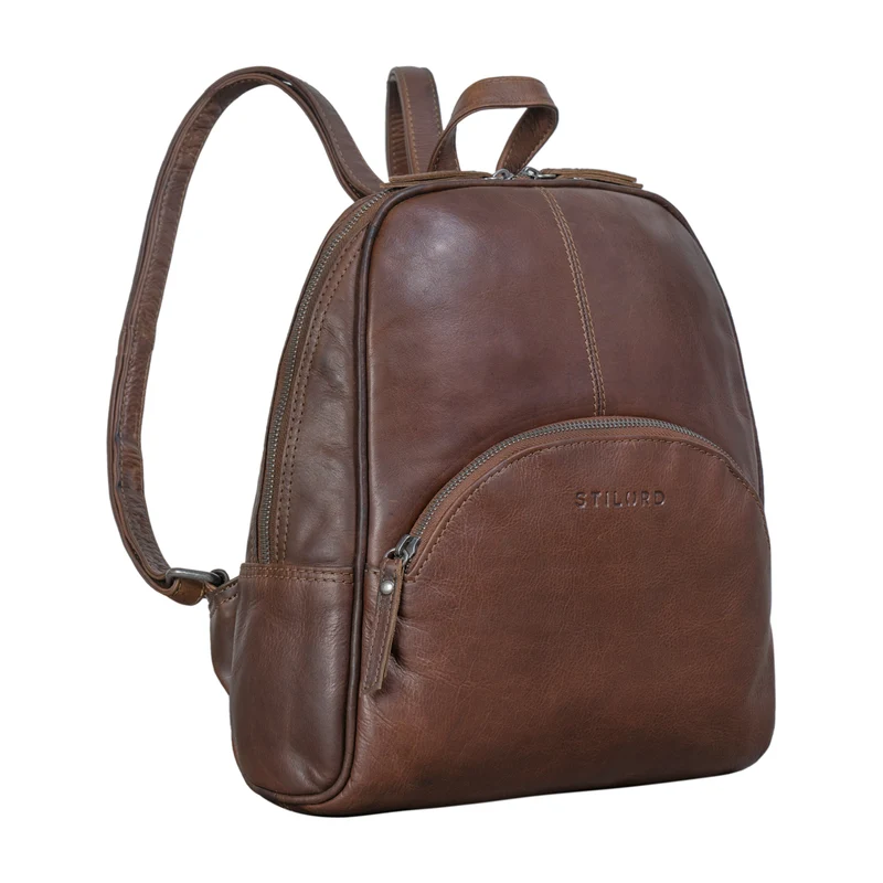 "Margot" Daypack Damen Leder Klein Vintage Rucksack Rucksackhandtasche