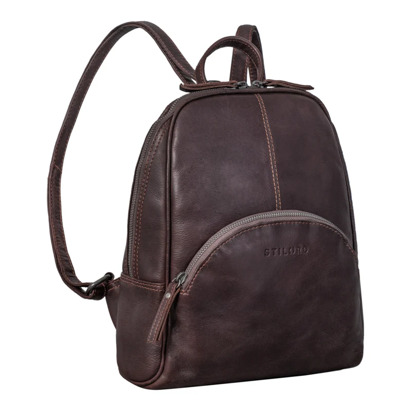 "Margot" Daypack Damen Leder Klein Vintage Rucksack Rucksackhandtasche