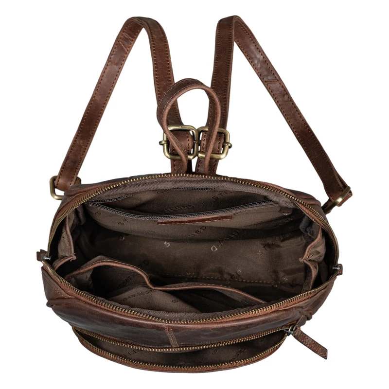 "Margot" Daypack Damen Leder Klein Vintage Rucksack Rucksackhandtasche
