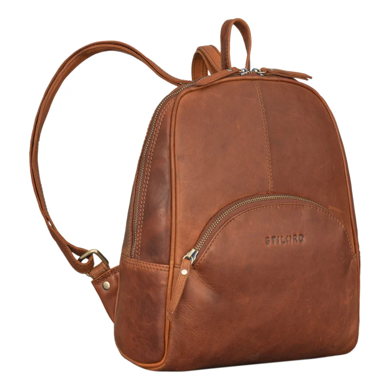 "Margot" Daypack Damen Leder Klein Vintage Rucksack Rucksackhandtasche