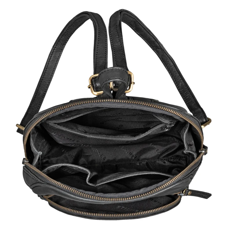 "Margot" Daypack Damen Leder Klein Vintage Rucksack Rucksackhandtasche
