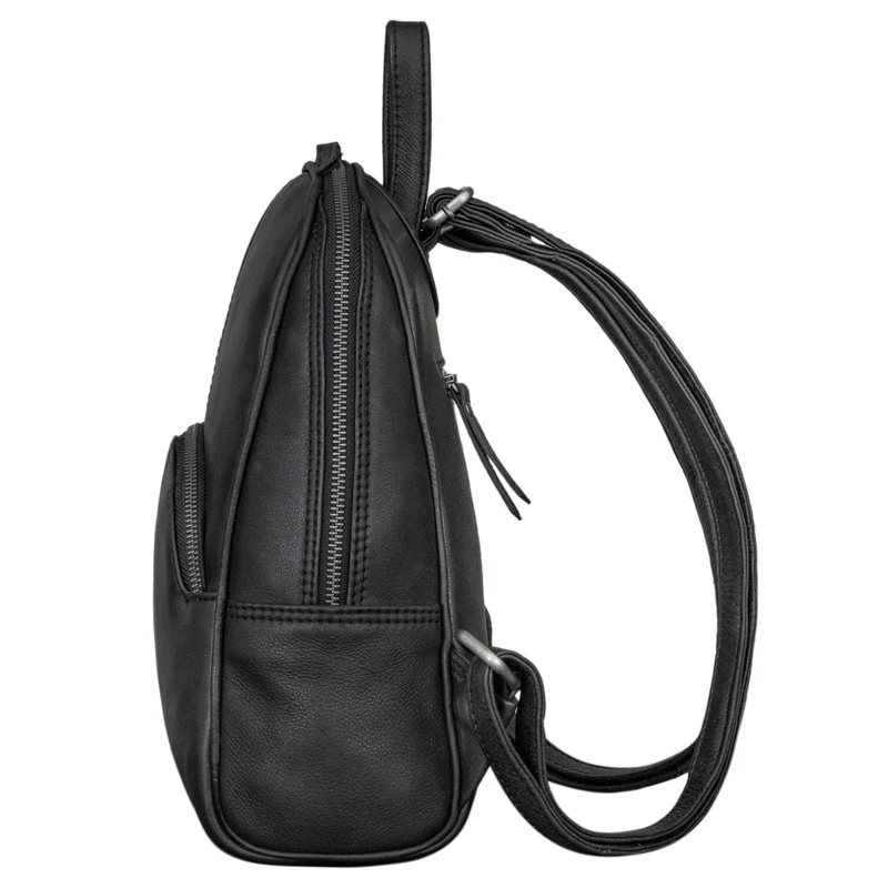 "Margot" Daypack Damen Leder Klein Vintage Rucksack Rucksackhandtasche