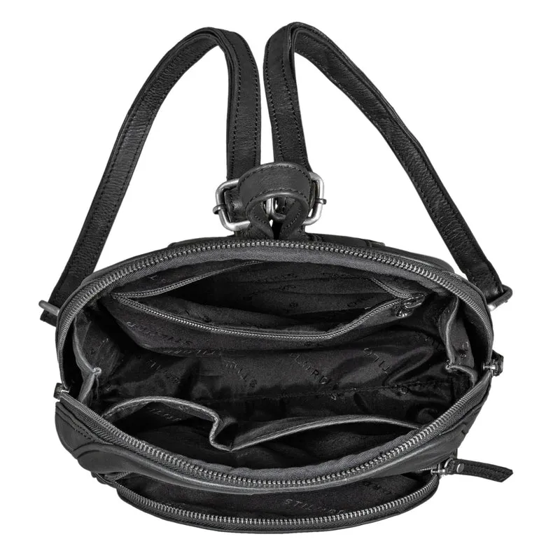 "Margot" Daypack Damen Leder Klein Vintage Rucksack Rucksackhandtasche