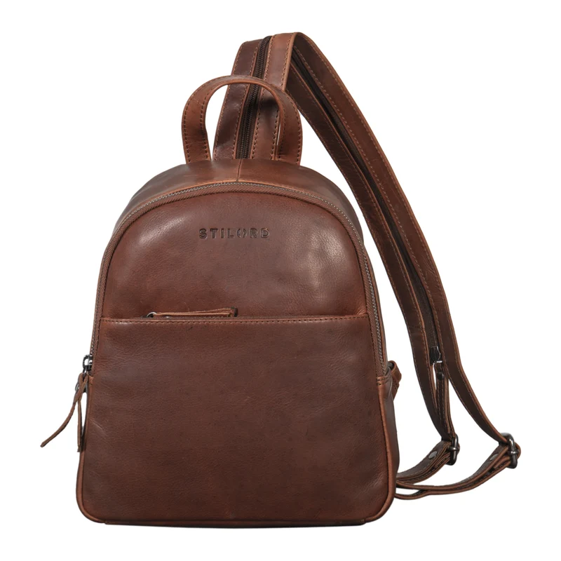 "Rey" 2-in-1 Crossbody Rucksack Sling Bag Leder Damen klein