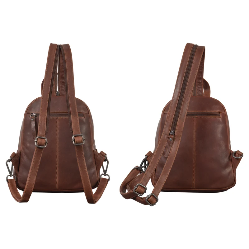 "Rey" 2-in-1 Crossbody Rucksack Sling Bag Leder Damen klein