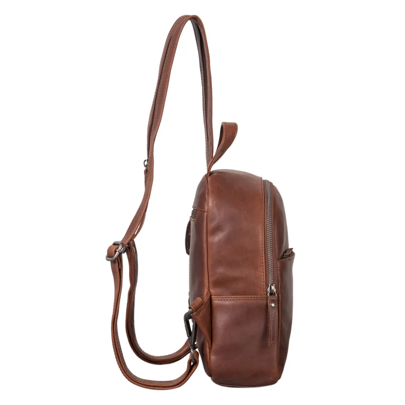 "Rey" 2-in-1 Crossbody Rucksack Sling Bag Leder Damen klein
