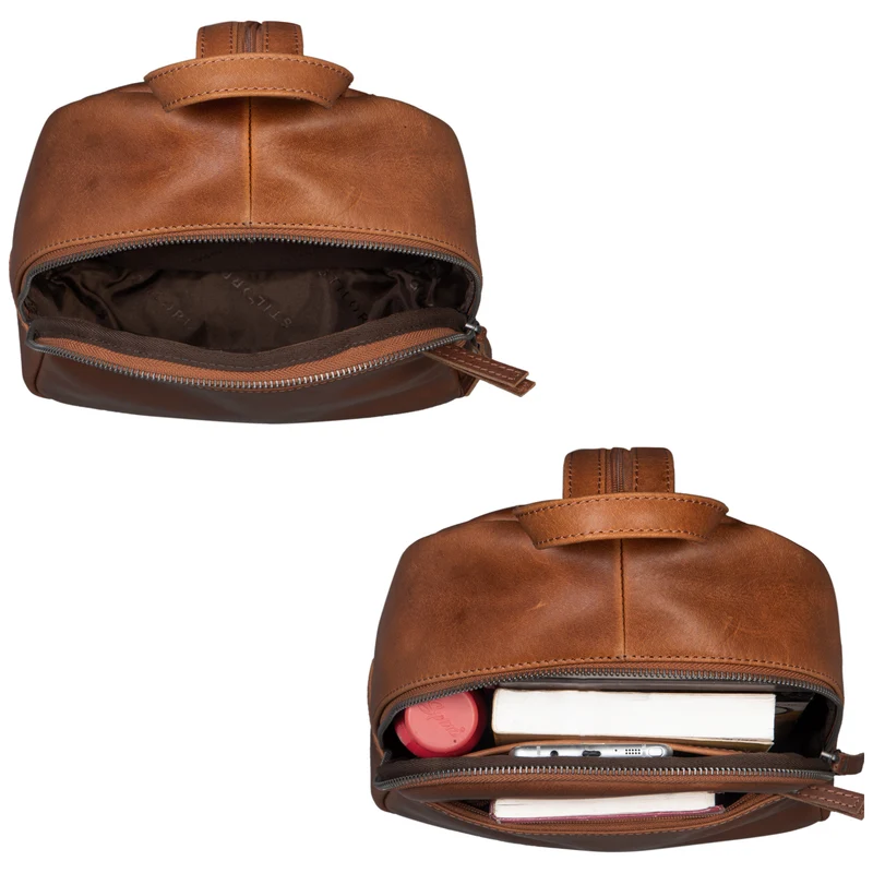 "Rey" 2-in-1 Crossbody Rucksack Sling Bag Leder Damen klein