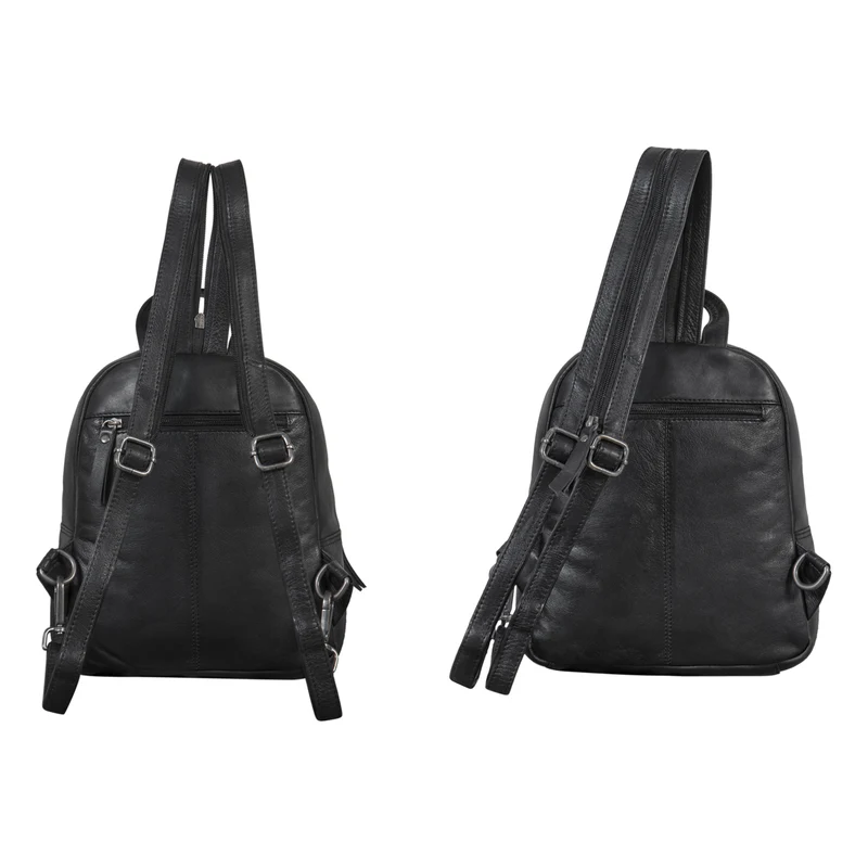 "Rey" 2-in-1 Crossbody Rucksack Sling Bag Leder Damen klein