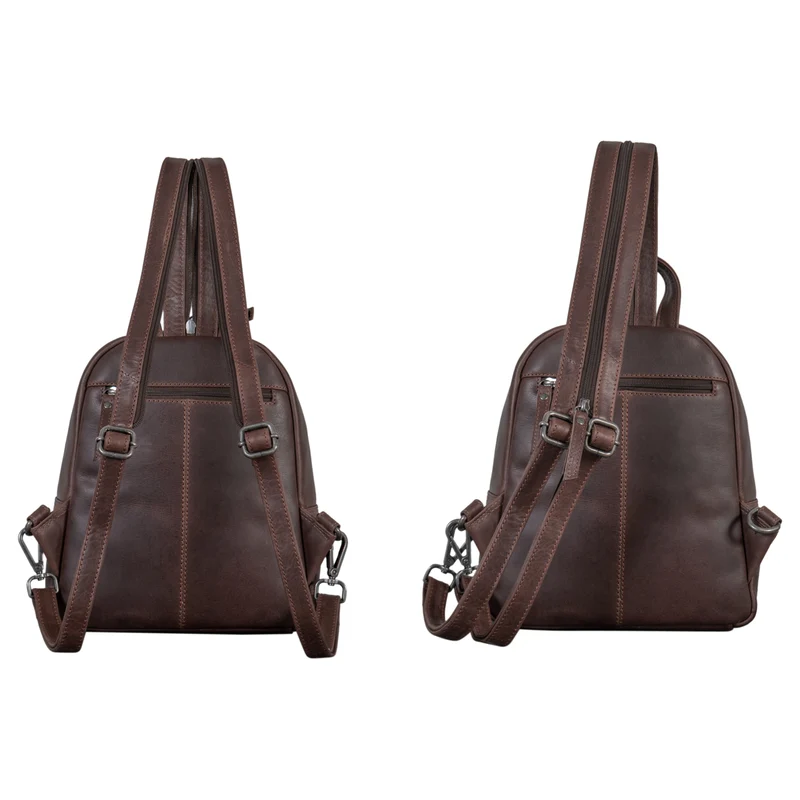 "Rey" 2-in-1 Crossbody Rucksack Sling Bag Leder Damen klein