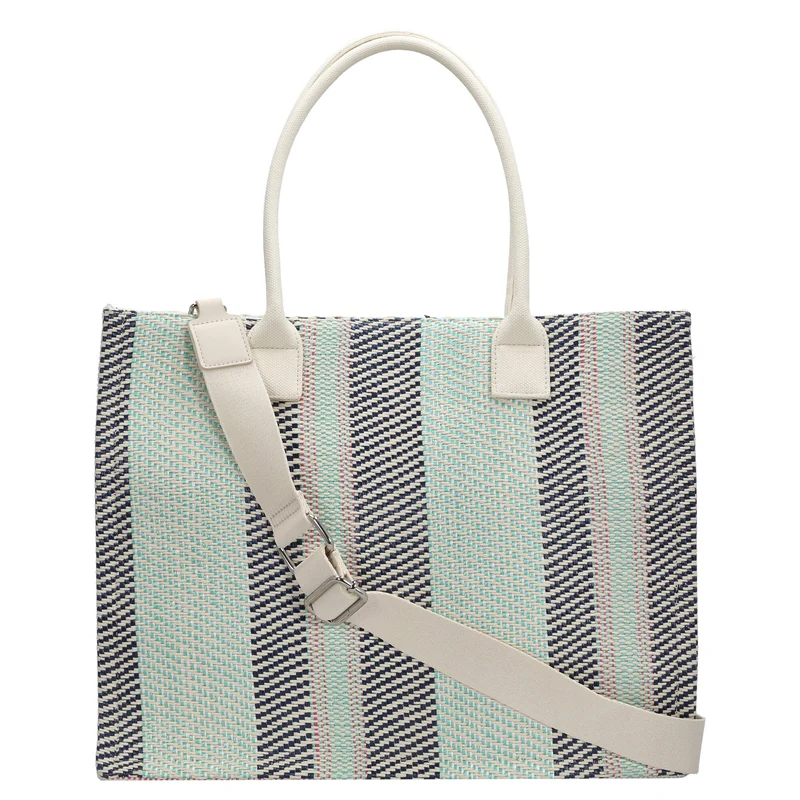 Seidenfelt Hulu - Shopper 40 cm (aqua mix)