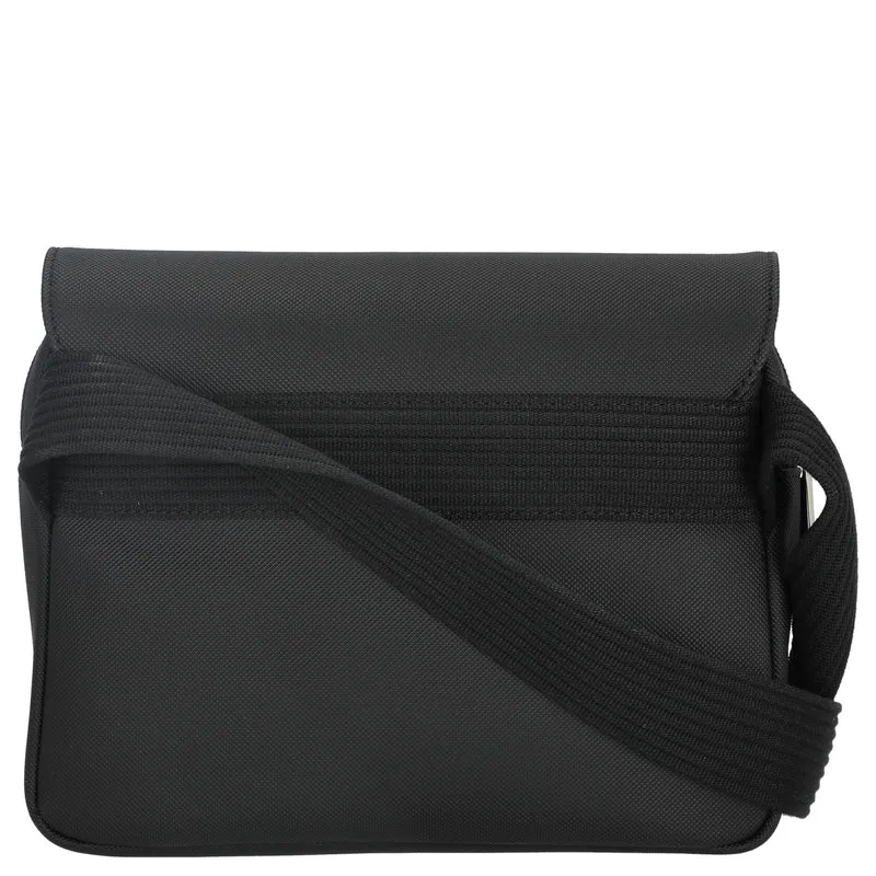 Lacoste Men's Classic Messenger - Umhängetasche 25 cm (black)
