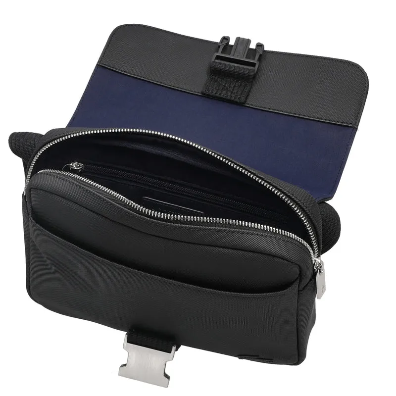 Lacoste Men's Classic Messenger - Umhängetasche 25 cm (black)