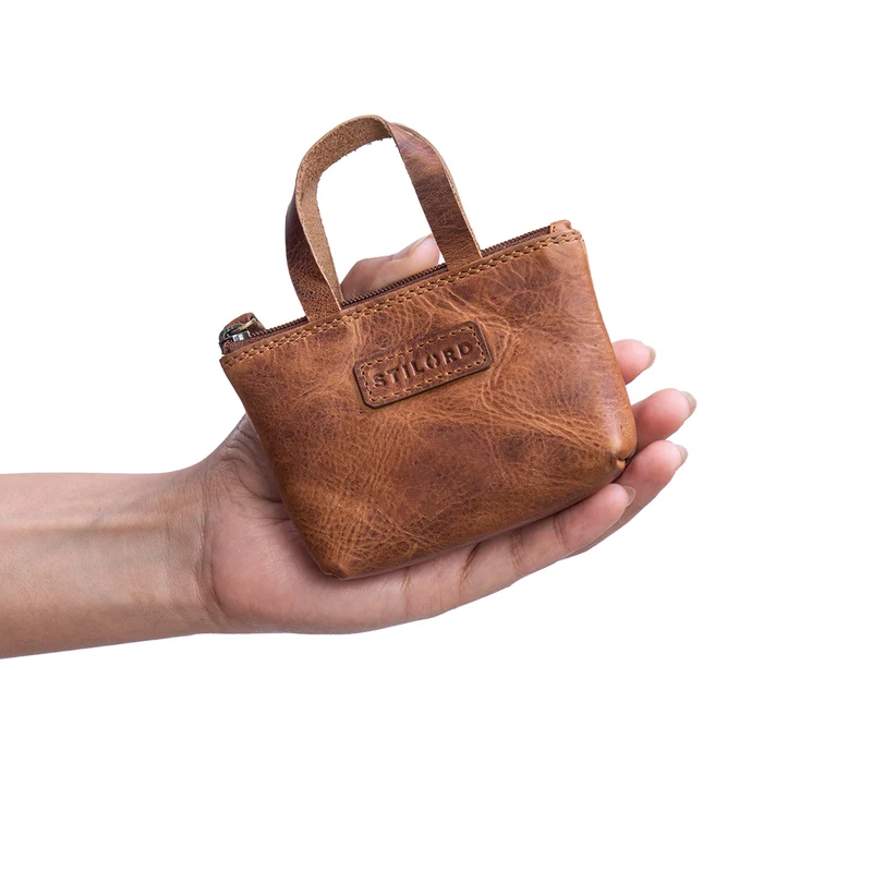 "Laura" Mini Schlüsseletui Leder - Schlüssel-Tasche Damen