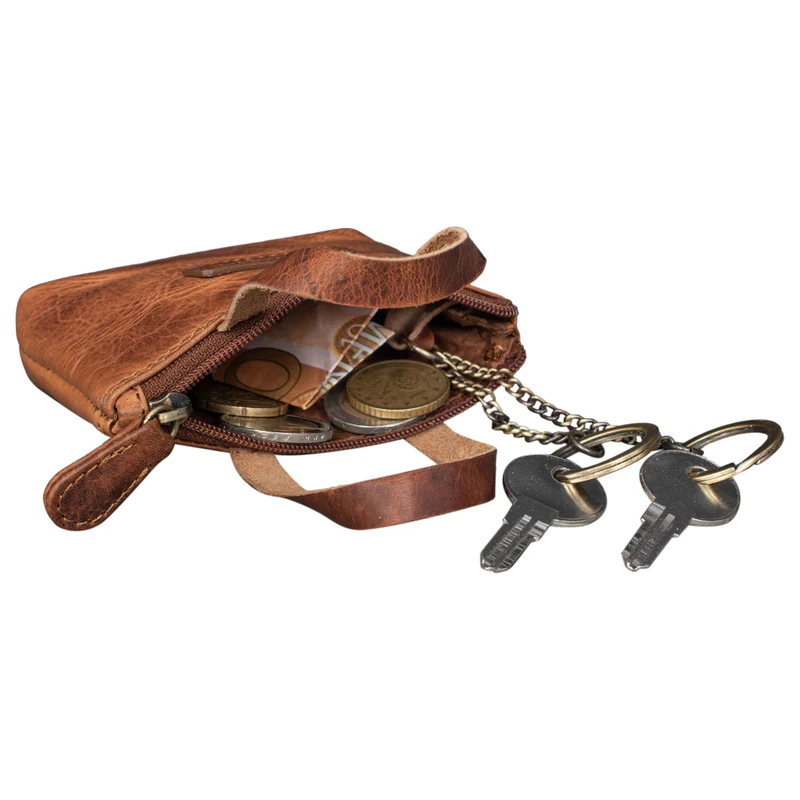 "Laura" Mini Schlüsseletui Leder - Schlüssel-Tasche Damen