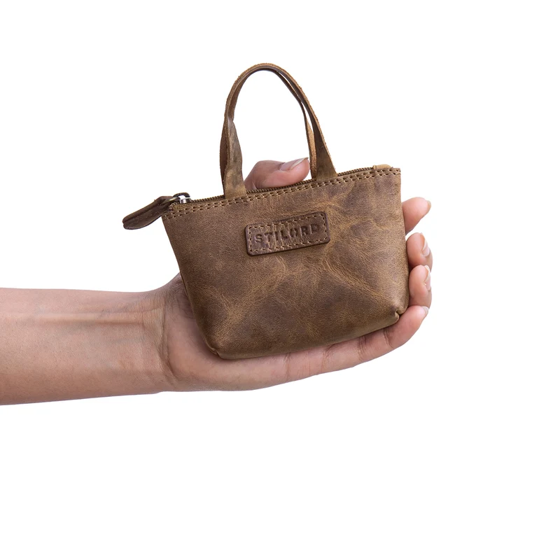 "Laura" Mini Schlüsseletui Leder - Schlüssel-Tasche Damen
