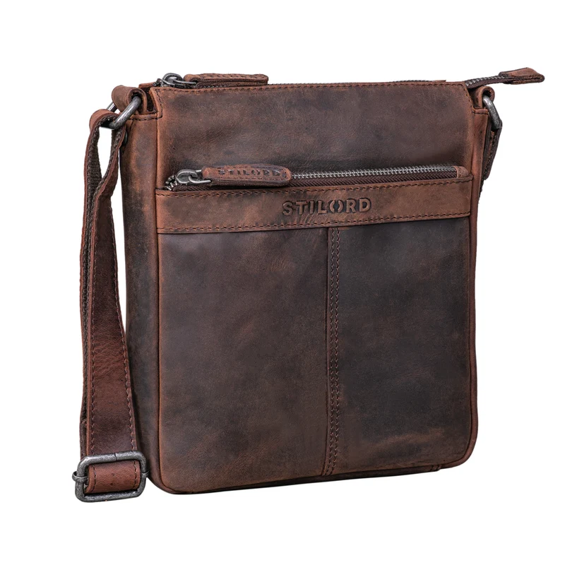 "Aspen" Kleine Vintage Umhängetasche Leder