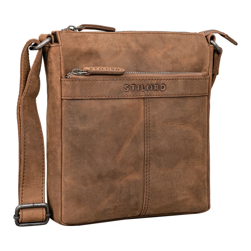 "Aspen" Kleine Vintage Umhängetasche Leder