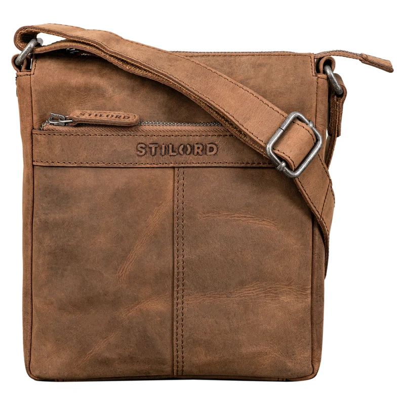 "Aspen" Kleine Vintage Umhängetasche Leder