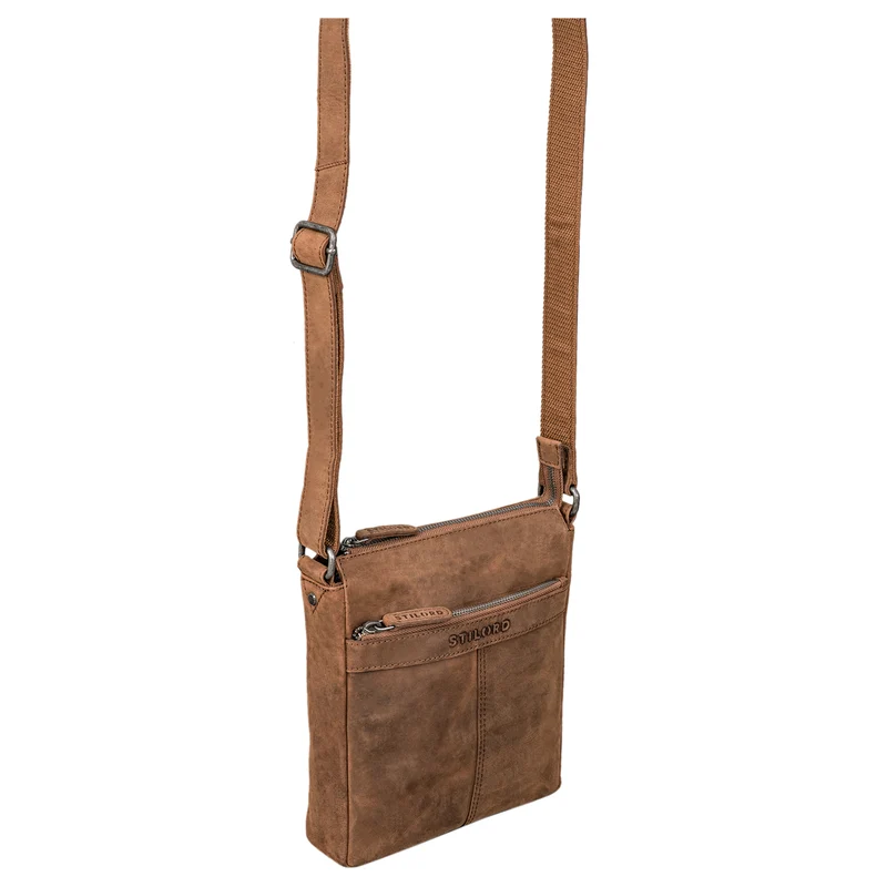 "Aspen" Kleine Vintage Umhängetasche Leder