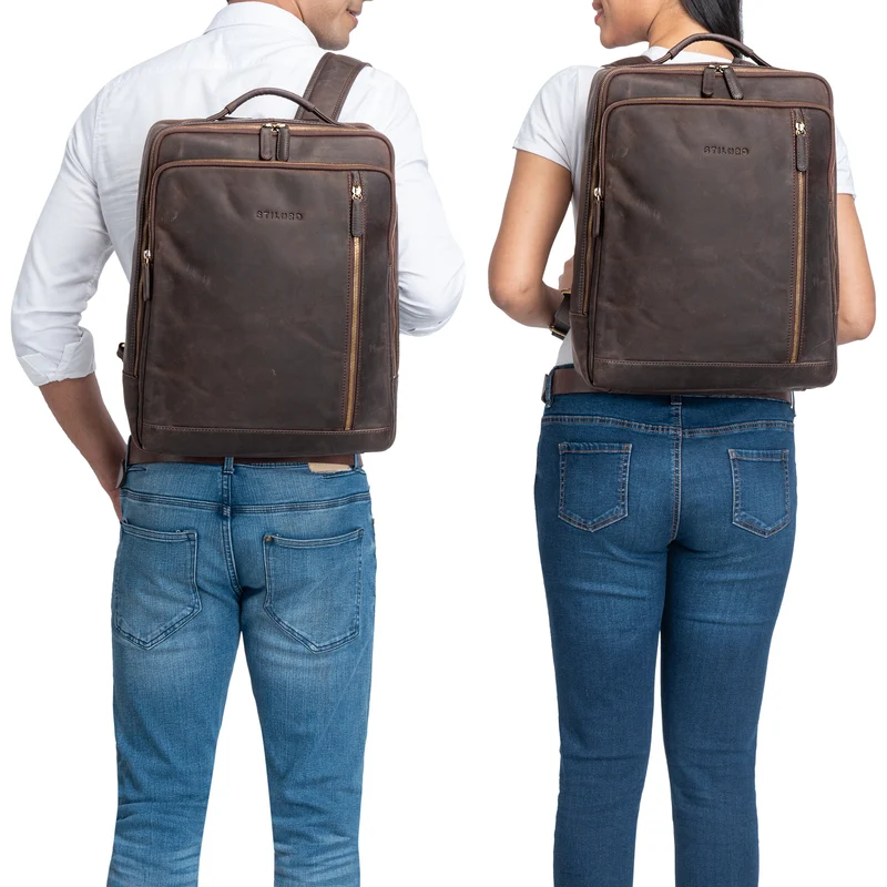 "Kaleb" Laptoprucksack Leder