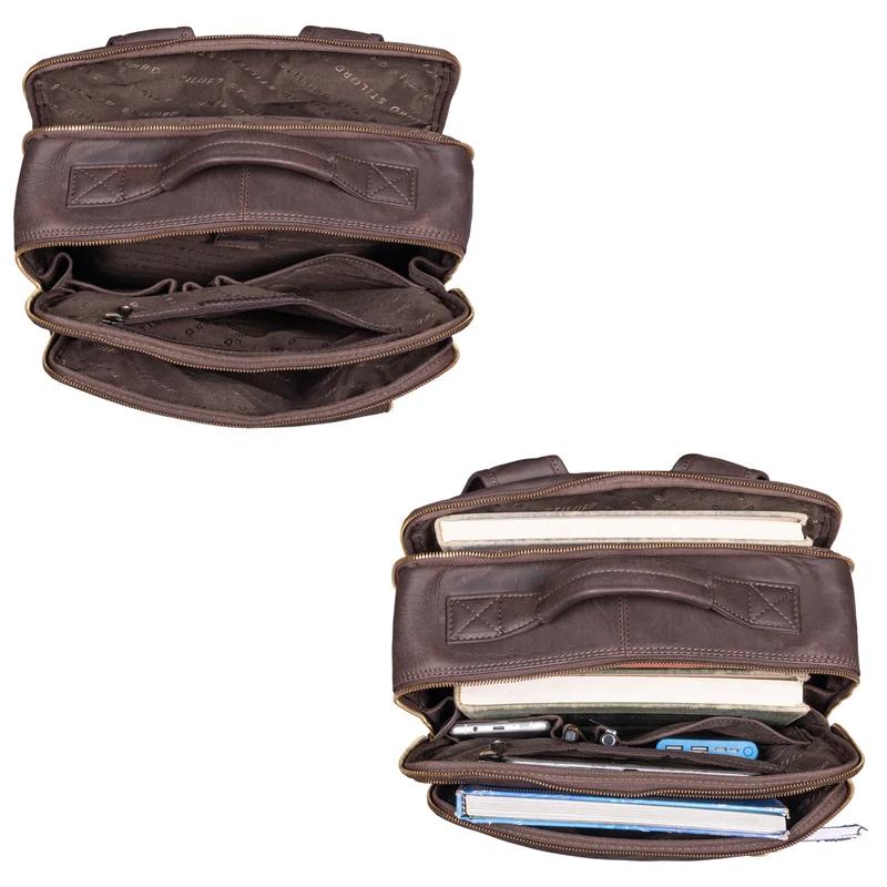 "Kaleb" Laptoprucksack Leder