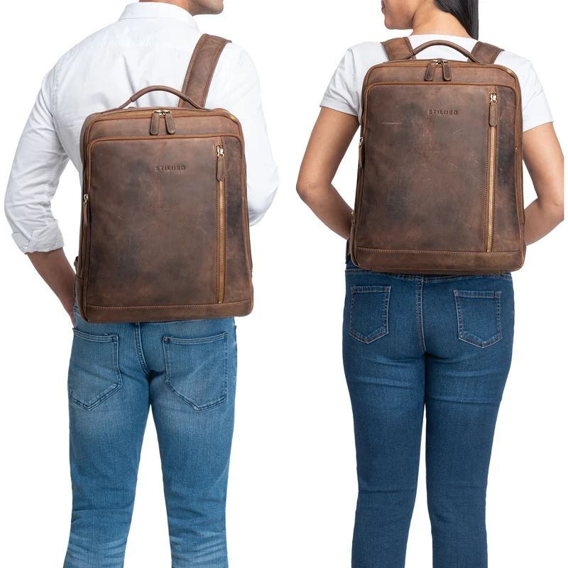 "Kaleb" Laptoprucksack Leder