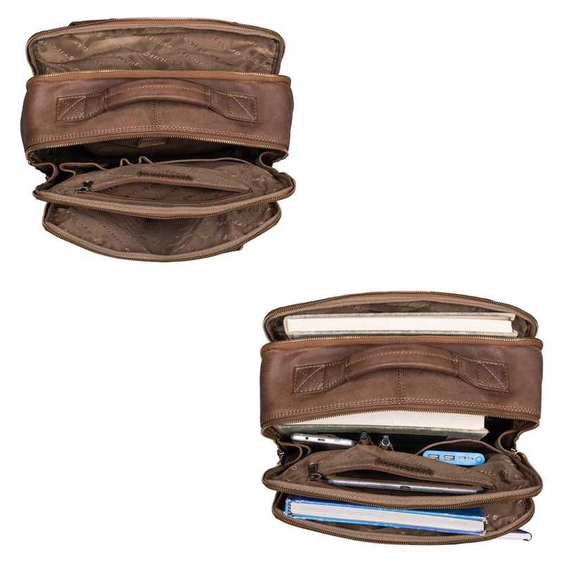 "Kaleb" Laptoprucksack Leder