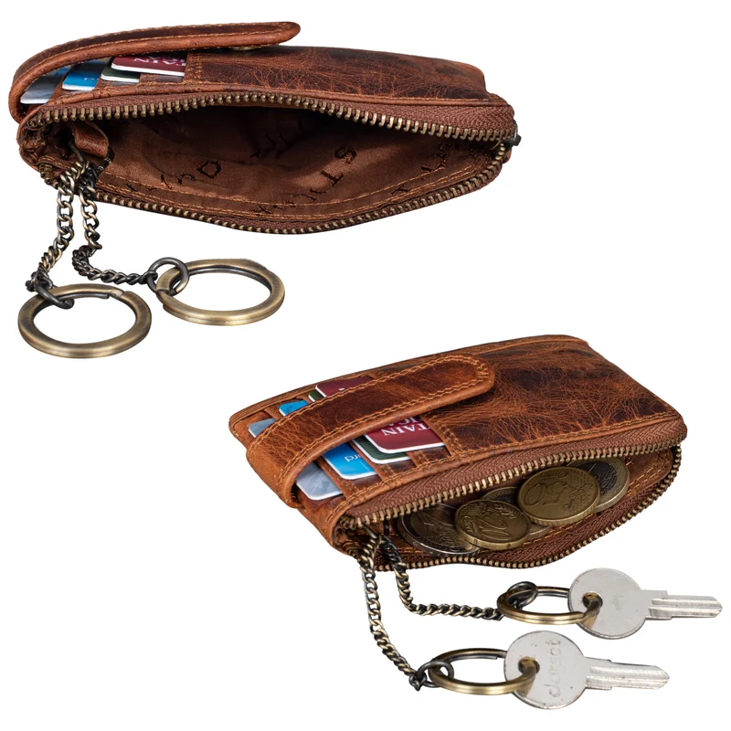 "Archer" Vintage Leder Schlüsselmappe