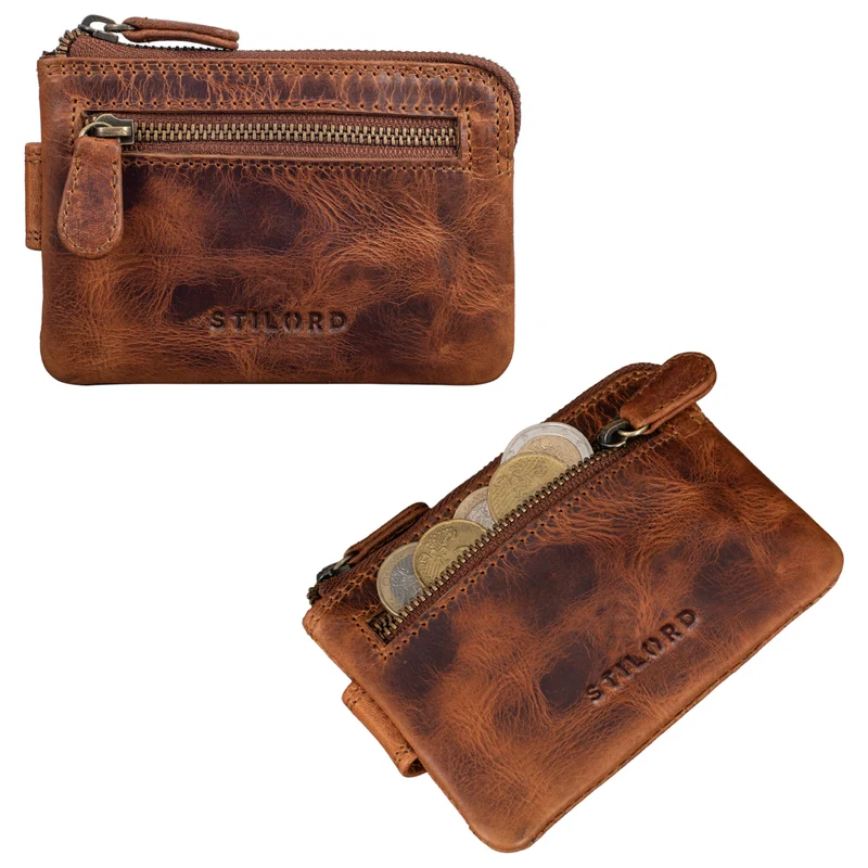 "Archer" Vintage Leder Schlüsselmappe