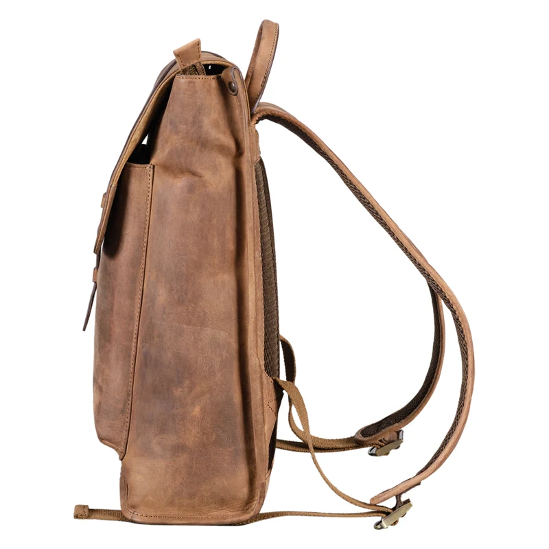 "Foster" Lederrucksack Groß Fahrrad Rucksack Vintage Echtleder